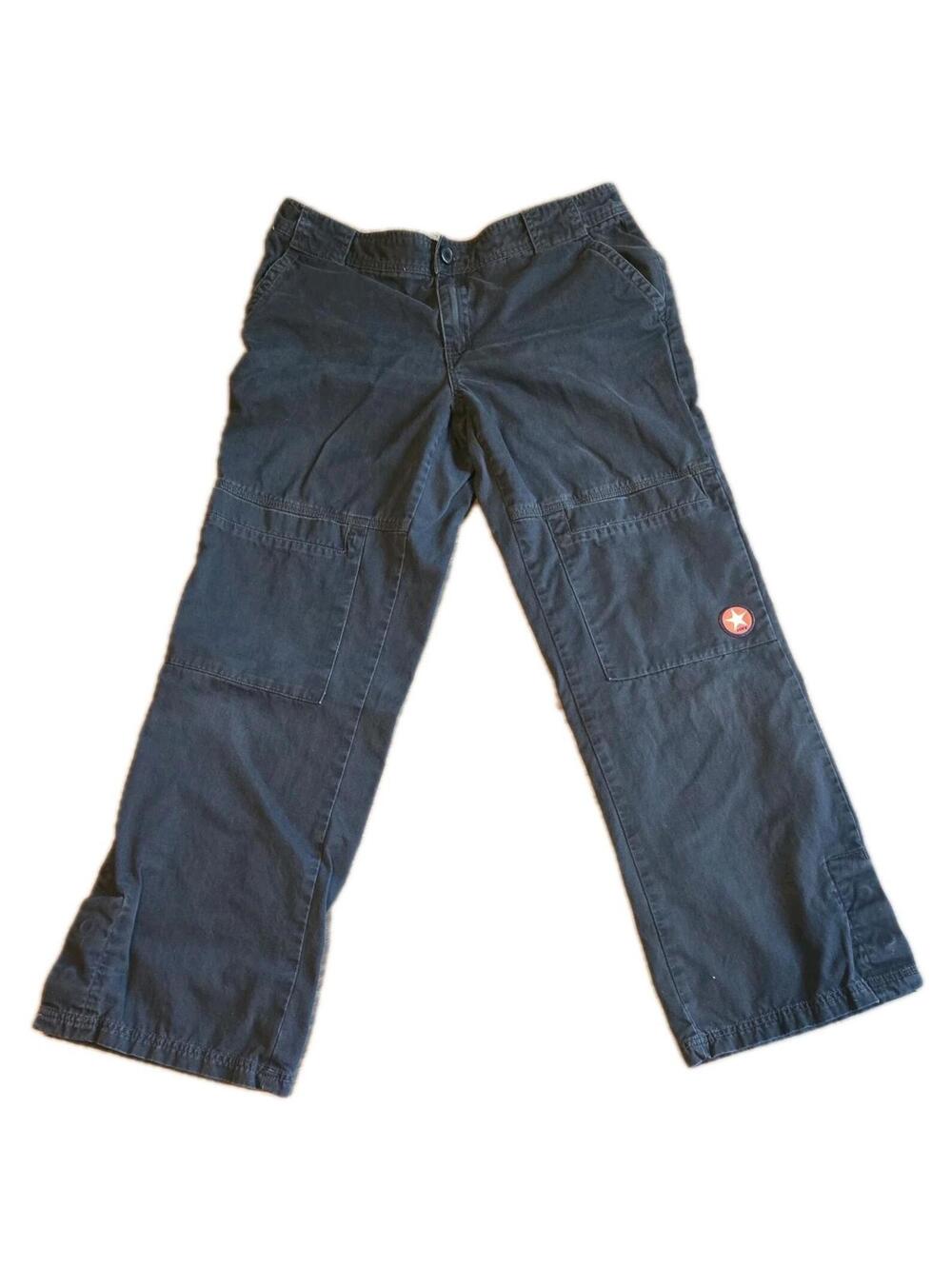 Roxy Cargo Pants Vtg Y2k Black Skater Womens Sz 13 Wide Leg Skater Grunge